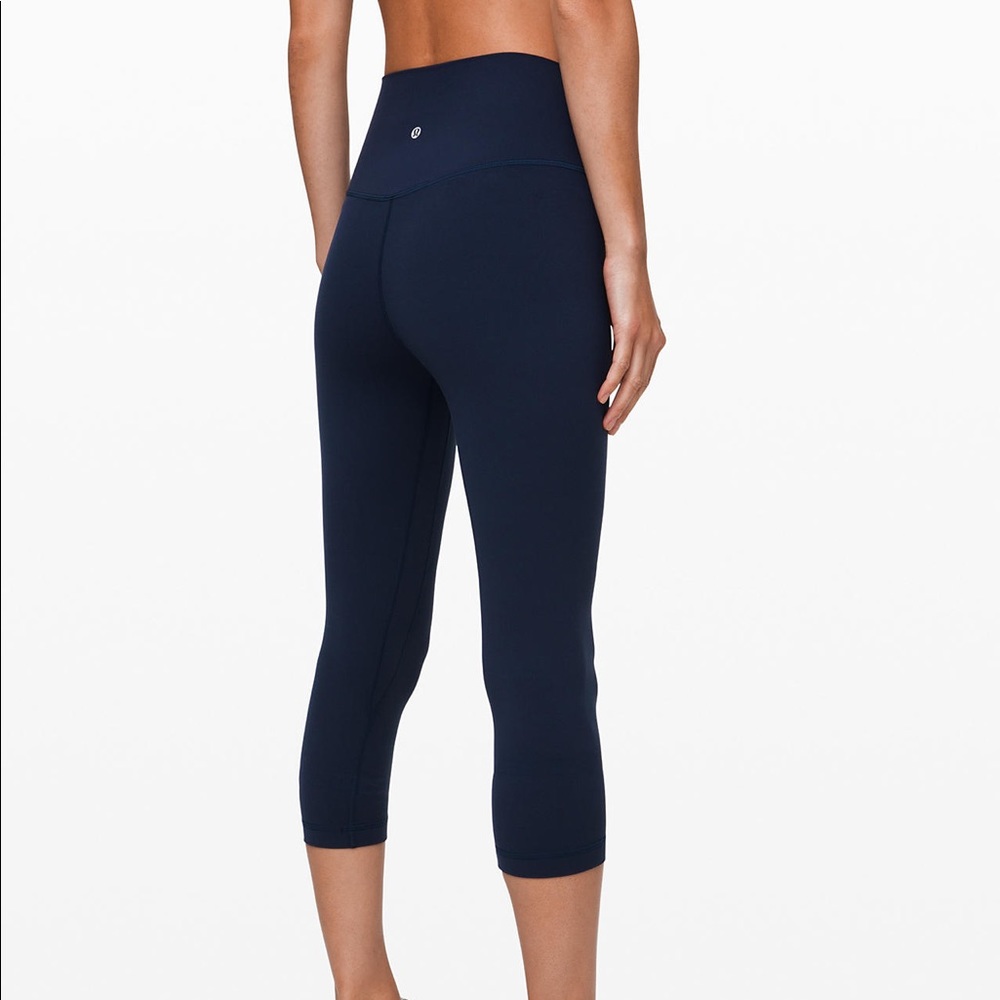 Lululemon Navy Blue Align Crop in 21”